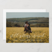 エレガントな結婚式の延期のお知らせ 案内状 (正面/裏面)