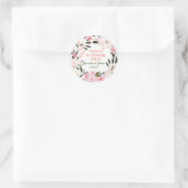 エレガントな結婚式の招待状シール ラウンドシール (バッグ)