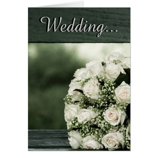 エレガントな結婚式の招待状 (正面)