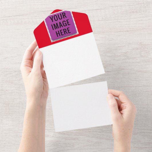 エレガントな結婚式の招待状 | オールインワン＆封筒付き オールインワン招待状 (貼ってはがせる)