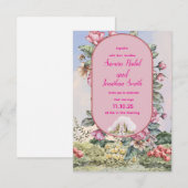 エレガントな結婚式の招待状 – クラシック＆ロマンティック サンキューカード (正面/裏面)