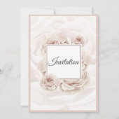 エレガントな結婚式の招待状, 大きなピンクの花 招待状 (裏面)