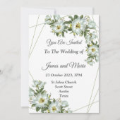 エレガントな結婚式の招待状, 招待状 (正面)