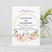 エレガントな結婚式の招待状。 招待状 (スタンド正面)