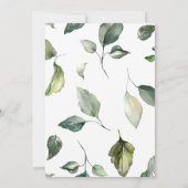 エレガントな結婚式の招待状。 招待状 (裏面)