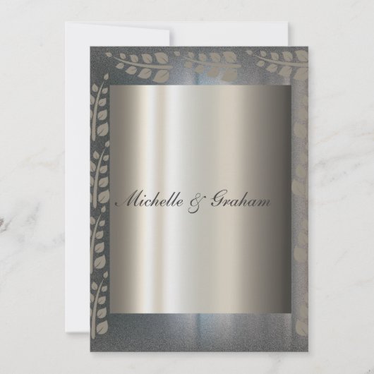 エレガントな結婚式の招待状 招待状 (正面)