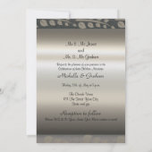 エレガントな結婚式の招待状 招待状 (裏面)