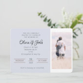 エレガントな結婚式の招待状 招待状 (スタンド正面)