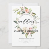 エレガントな結婚式の招待状。招待状 (正面)