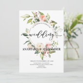 エレガントな結婚式の招待状。招待状 (スタンド正面)