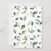 エレガントな結婚式の招待状。招待状 (裏面)