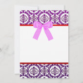 エレガントな結婚式の招待状 招待状 (裏面)