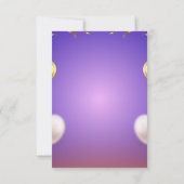 エレガントな結婚式の招待状 招待状 (裏面)