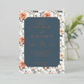 エレガントな結婚式の招待状 箔招待状 (立ち正面)