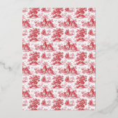 エレガントな結婚式の招待状 箔招待状 (裏面)