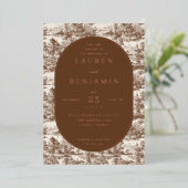 エレガントな結婚式の招待状 箔招待状 (立ち正面)