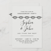 エレガントな結婚式の招待状 結婚の誓い 招待状 (正面/裏面)