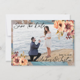 エレガントな結婚式の招待状(Save the Date) 招待状