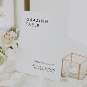 エレガントな結婚式の放牧のテーブルサイン 台座サイン