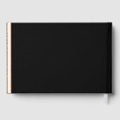 エレガントな結婚式の新郎新婦のスクリプトFoiled Edge ゲストブック (裏面)