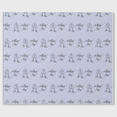 エレガントな結婚式の日のシャンパングラス シームレス ラッピングペーパー (フラット)