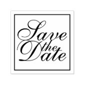 エレガントな結婚式の日付を保存 セルフインキングスタンプ (デザイン)