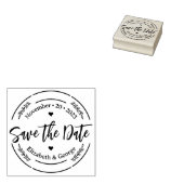 エレガントな結婚式の日付を保存 ラバースタンプ (押印)