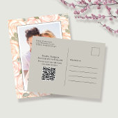 エレガントな結婚式の日付写真を保存 ポストカード