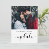 エレガントな結婚式の最新情報写真発表 案内状 (スタンド正面)