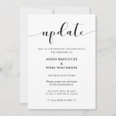 エレガントな結婚式の最新情報 招待状 (正面)