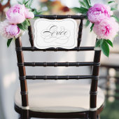 エレガントな結婚式の花嫁サイン ダイカット ブラックボーダー 招待状