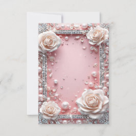 エレガントな結婚式の装飾枠 招待状