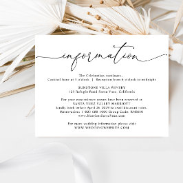 エレガントな結婚式の詳細結婚、の情報 エンクロージャーカード