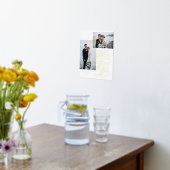 エレガントな結婚式の誓いラブスクリプミニマルト2枚の写真 箔ポスター (レイダウン (キッチン))