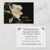 エレガントな結婚式の調整者の名刺 名刺 (正面/裏面)