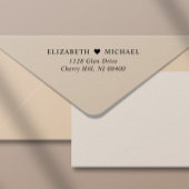 エレガントな結婚式の返信住所 セルフインキングスタンプ
