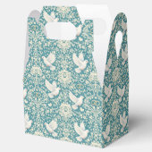 エレガントな結婚式の鳩のレースの指輪 フェイバーボックス (オープン)