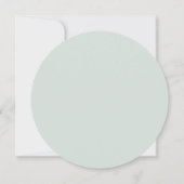 エレガントな結婚式のRSVP ソフトユーカリミスト&セージ (裏面)