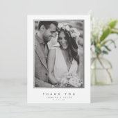 エレガントな結婚式は写真カード感謝していしています サンキューカード (スタンド正面)