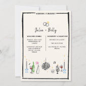 エレガントな結婚式は日付カードを保存 招待状 (裏面)