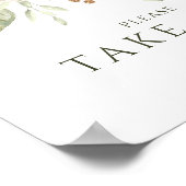 エレガントな結婚式は白い看板を一つ取りなさい ポスター (角)