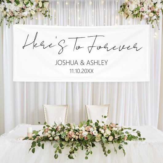 エレガントな結婚式を永遠にスクリプト 横断幕