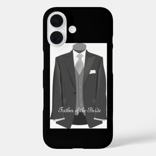 エレガントな結婚式タキシードスーツ 花婿の父用 Case-Mate iPhoneケース (裏面)