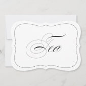 エレガントな結婚式バーサインティーダイカット縁ど 招待状 (正面)