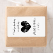 エレガントな結婚式パーティーワインまたはウォーターボトルラベル ラベル (インサイチュ)