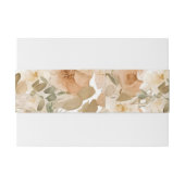 エレガントな結婚式フローラミュート緑と桃 招待状ベリーバンド (裏面例)