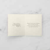 エレガントな結婚式フローラ宗教サンキューカード サンキューカード (内部)