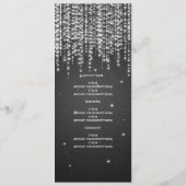 エレガントな結婚式メニュー夜は黒を眩まします メニュー (裏面)