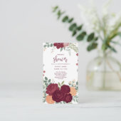 エレガントな結婚式前祝いの招待状カード エンクロージャーカード (スタンド正面)