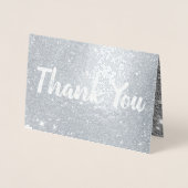 エレガントな結婚式実質ホイルのサンキューカード 箔カード (正面)